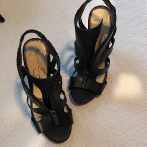 Jessica Simpson Zipper Heels